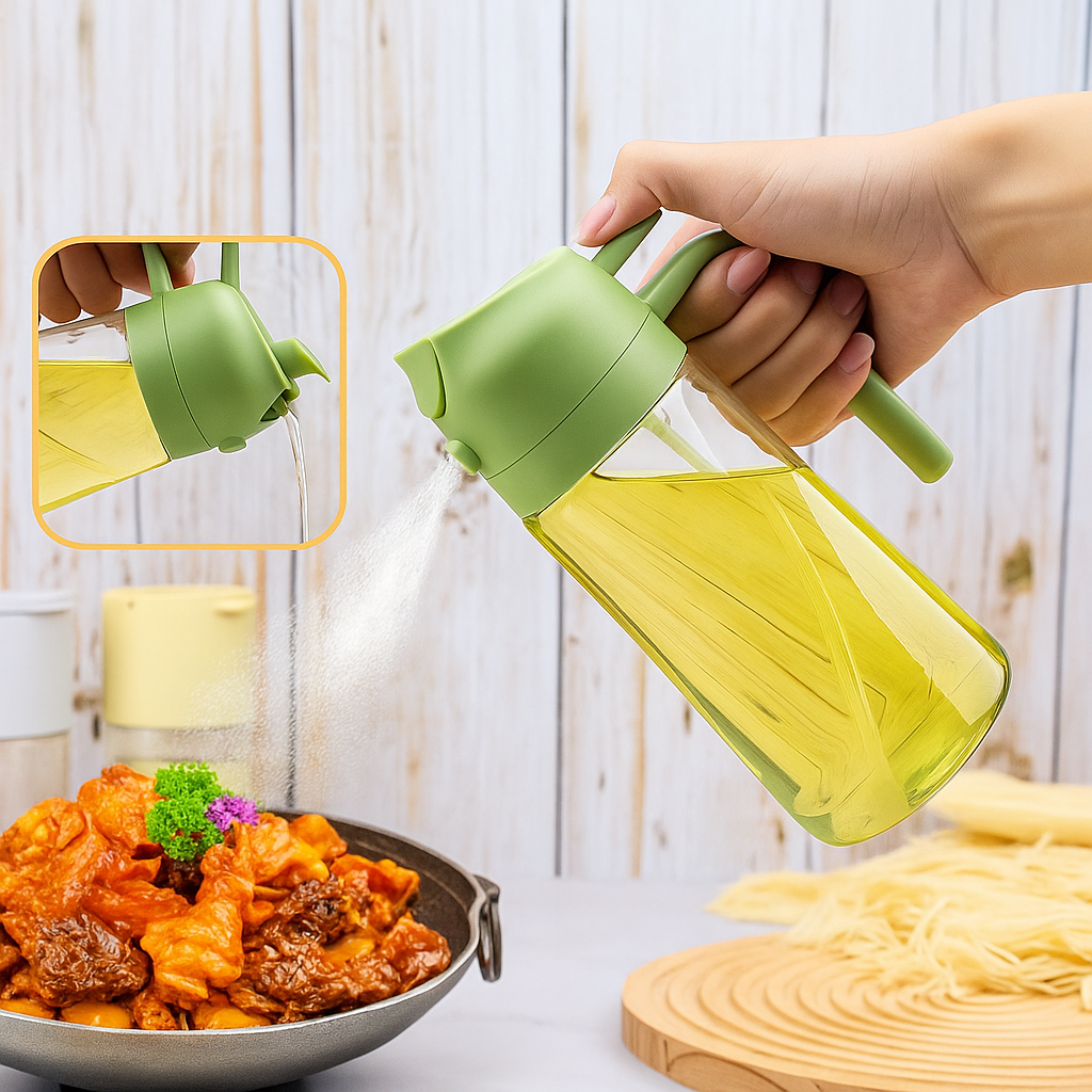 Household Oil Spray Bottle & Dispenser