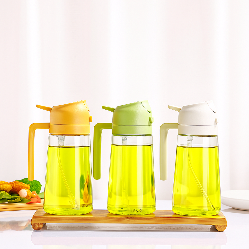 Household Oil Spray Bottle & Dispenser